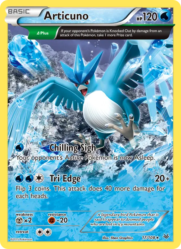 Articuno 17 — Roaring Skies 17, Normal finish