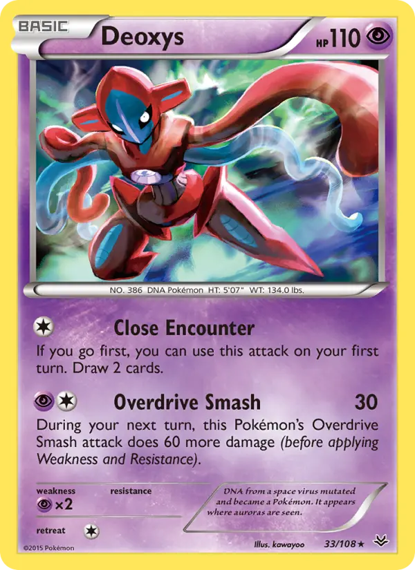 Deoxys 33 — Roaring Skies 33, Holofoil finish