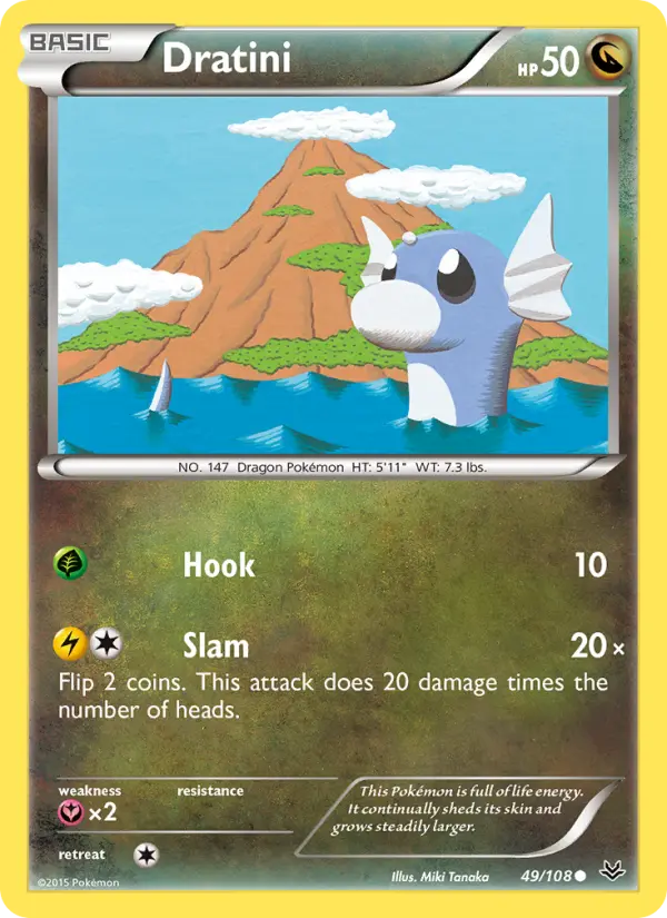 Dratini 49 — Roaring Skies 49, Normal finish