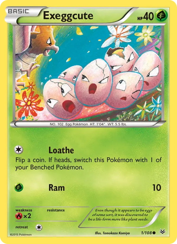 Exeggcute 1 — Roaring Skies 1, Normal finish