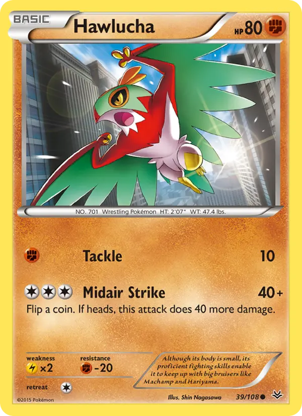 Hawlucha 39 card from Roaring Skies