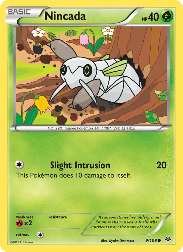 Nincada 9 card from Roaring Skies