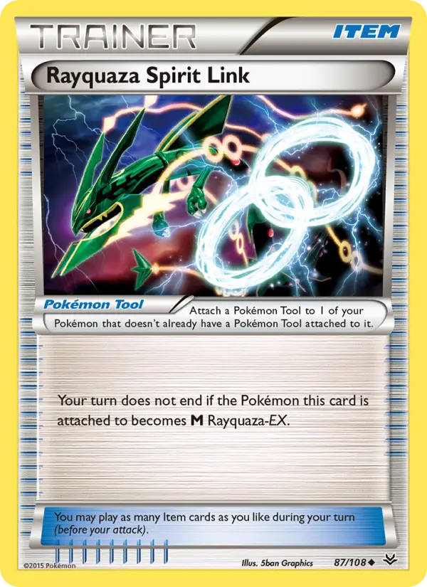 Rayquaza Spirit Link 87 — Roaring Skies 87, Normal finish