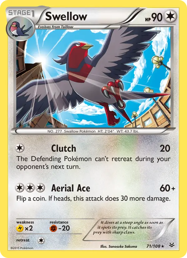 Swellow 71 — Roaring Skies 71, Normal finish