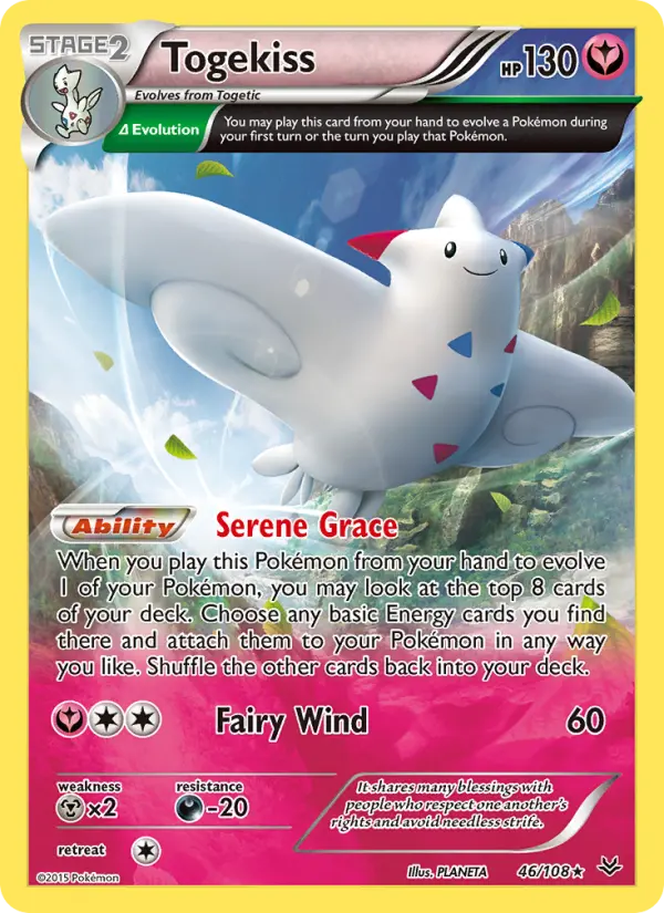 Togekiss 46 — Roaring Skies 46, Holofoil finish