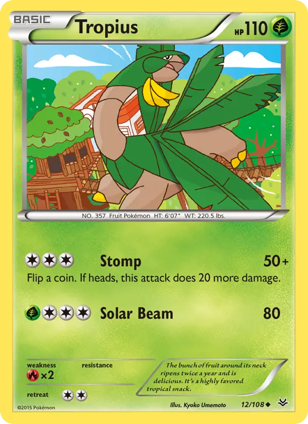 Tropius 12 — Roaring Skies 12, Normal finish