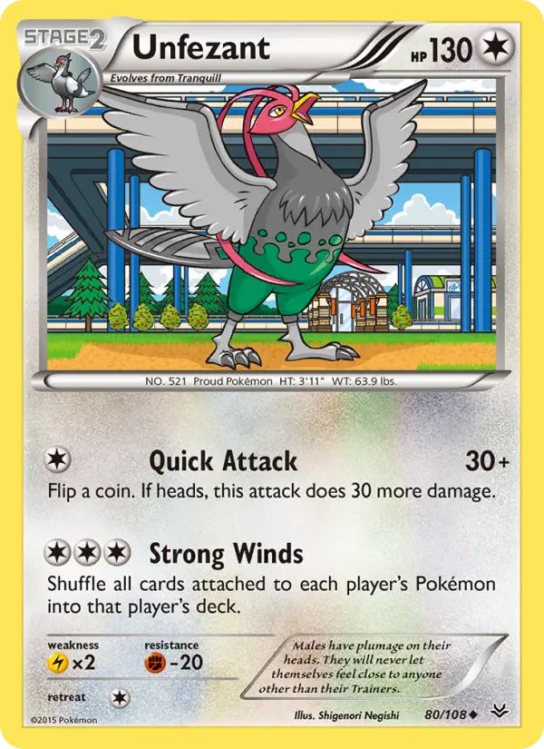 Unfezant 80 — Roaring Skies 80, Normal finish