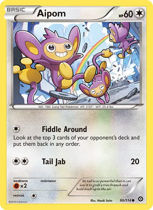 Aipom 90 — Steam Siege 90, Normal finish