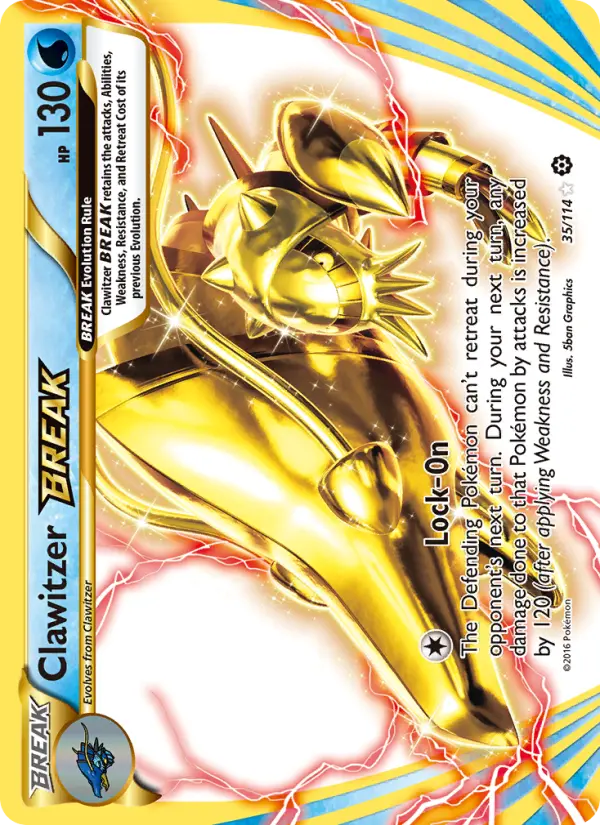 Clawitzer BREAK 35 card from Steam Siege