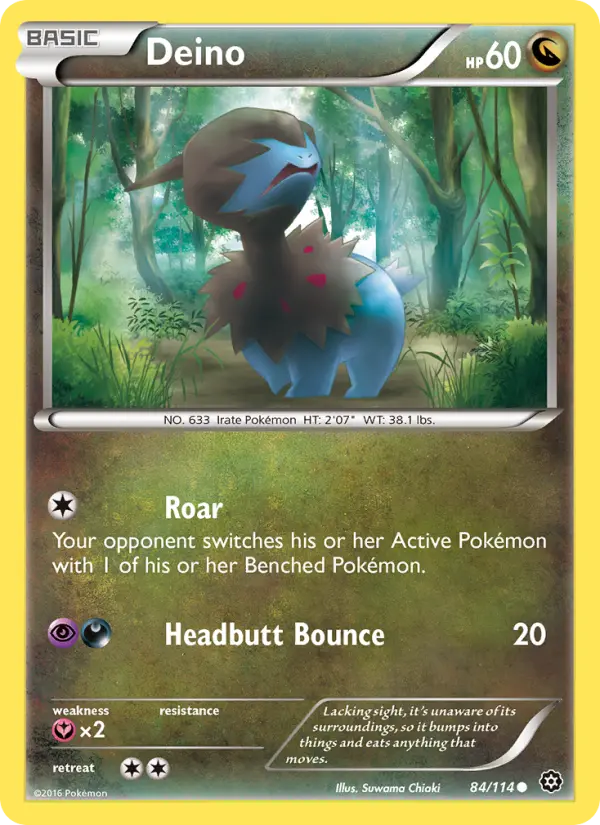 Deino 84 card from Steam Siege