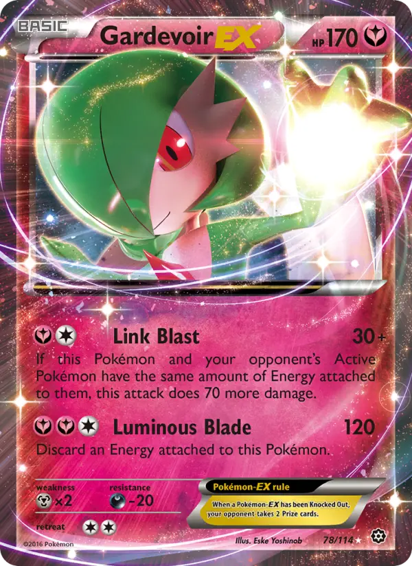 Gardevoir-EX 78 — Steam Siege 78, Holofoil finish