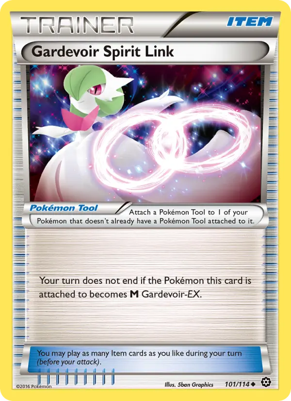 Gardevoir Spirit Link 101 card from Steam Siege