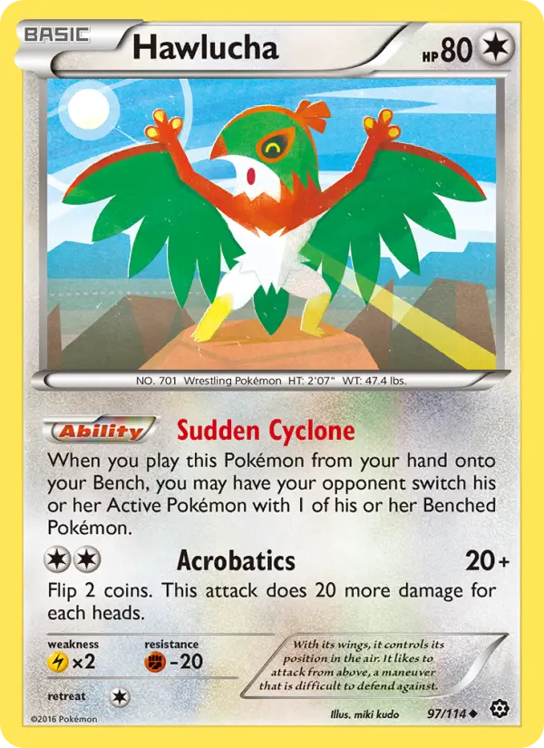 Hawlucha 97 — Steam Siege 97, Normal finish