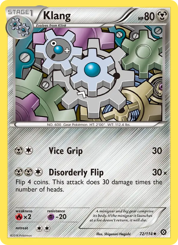 Klang 72 card from Steam Siege