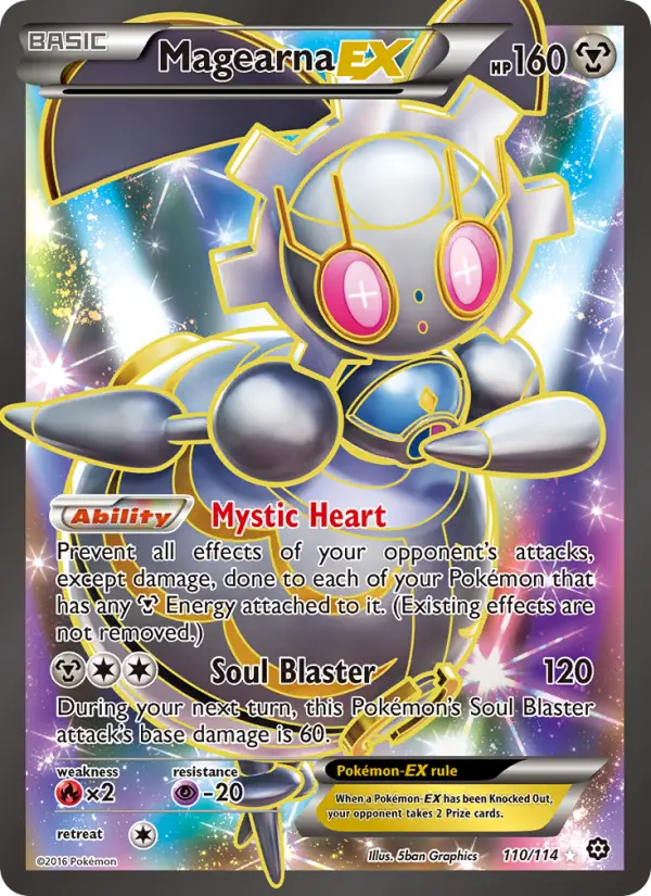 Magearna-EX 110 card from Steam Siege
