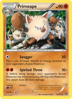 Primeape — Steam Siege #53