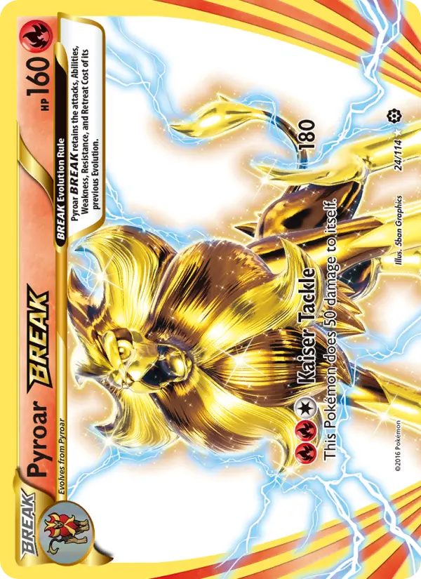Pyroar BREAK 24 card from Steam Siege