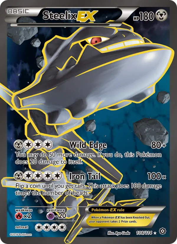Steelix-EX 108 card from Steam Siege