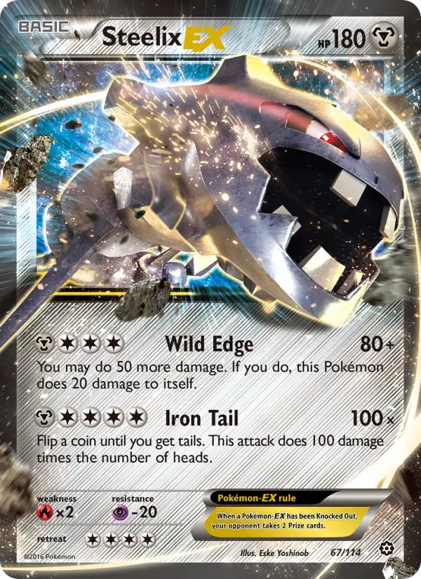 Steelix-EX 67 card from Steam Siege