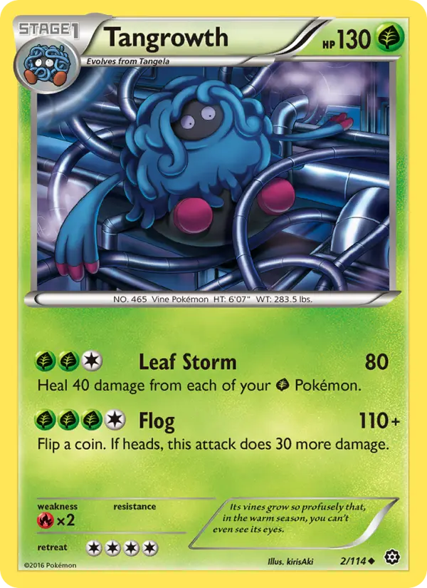 Tangrowth 2 card from Steam Siege