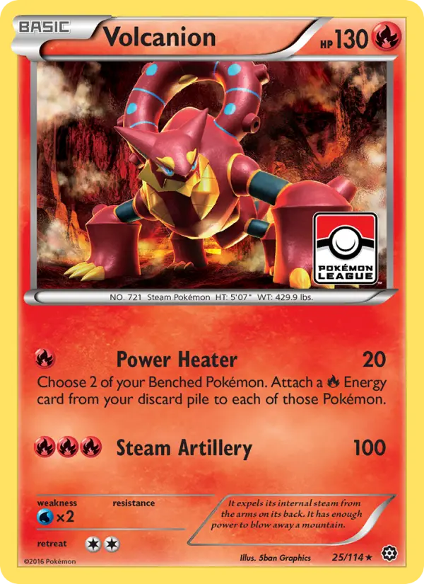 Volcanion 25 — Steam Siege 25, Normal finish