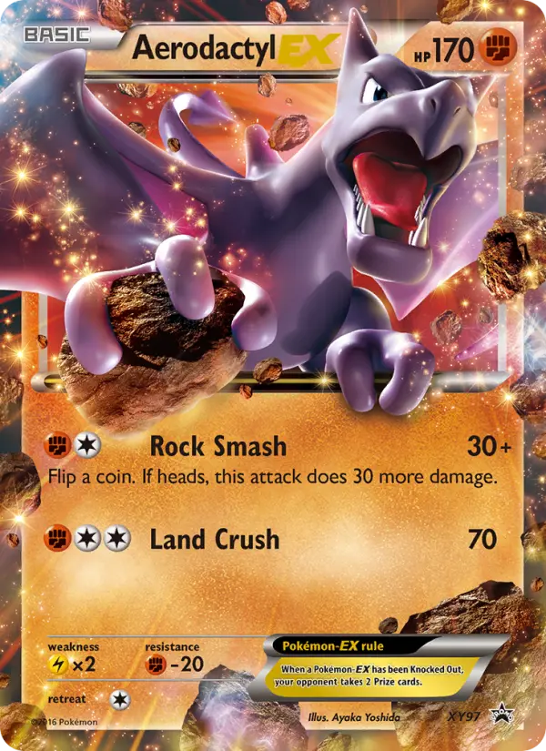 Aerodactyl-EX XY97 card from XY Black Star Promos