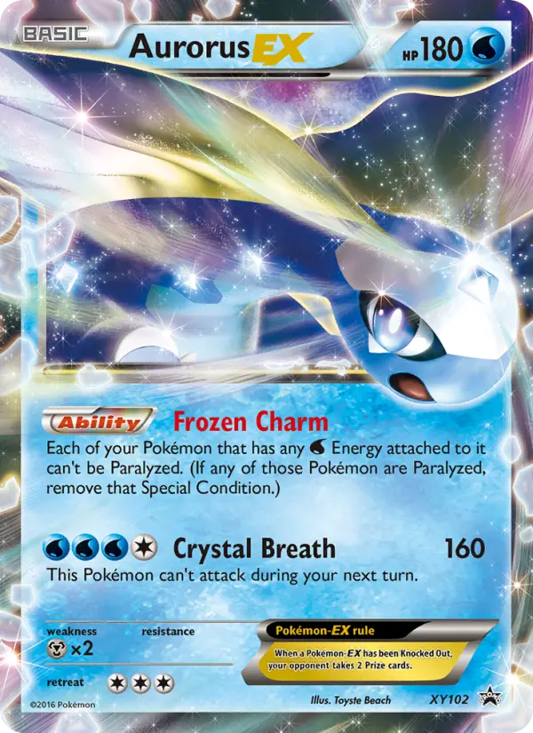 Aurorus-EX XY102 — XY Black Star Promos XY102, Holofoil finish