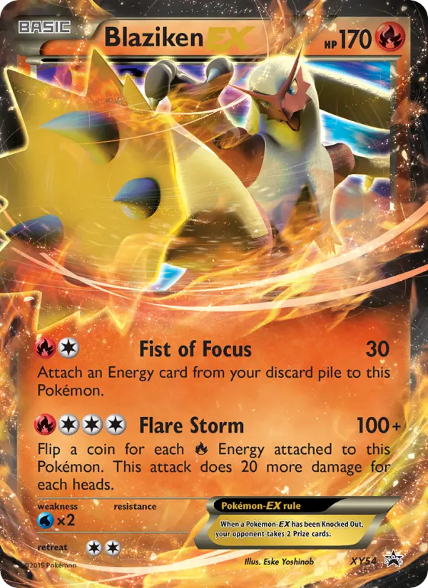 Blaziken-EX XY54 — XY Black Star Promos XY54, Holofoil finish