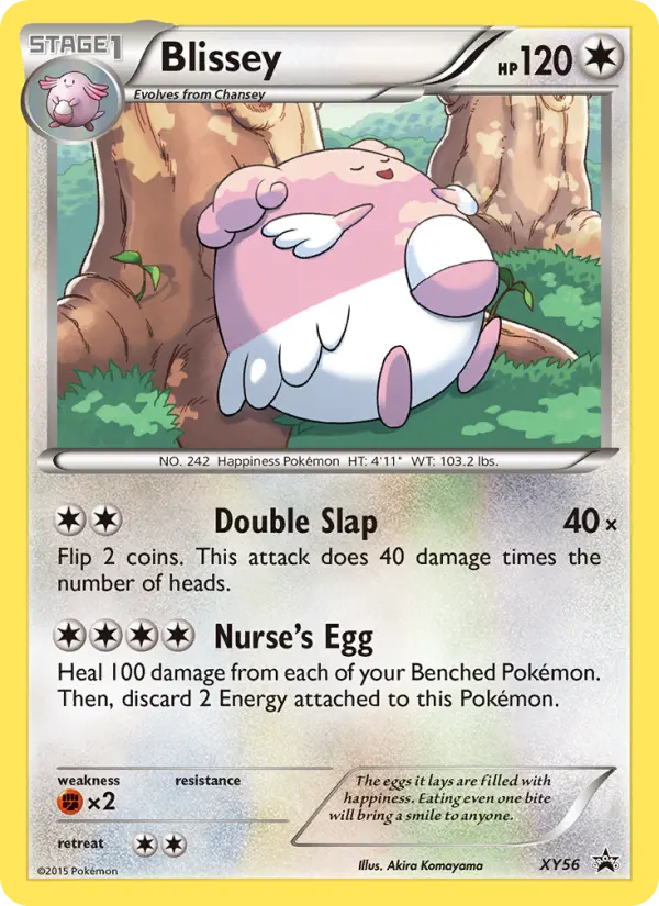 Blissey XY56 card from XY Black Star Promos