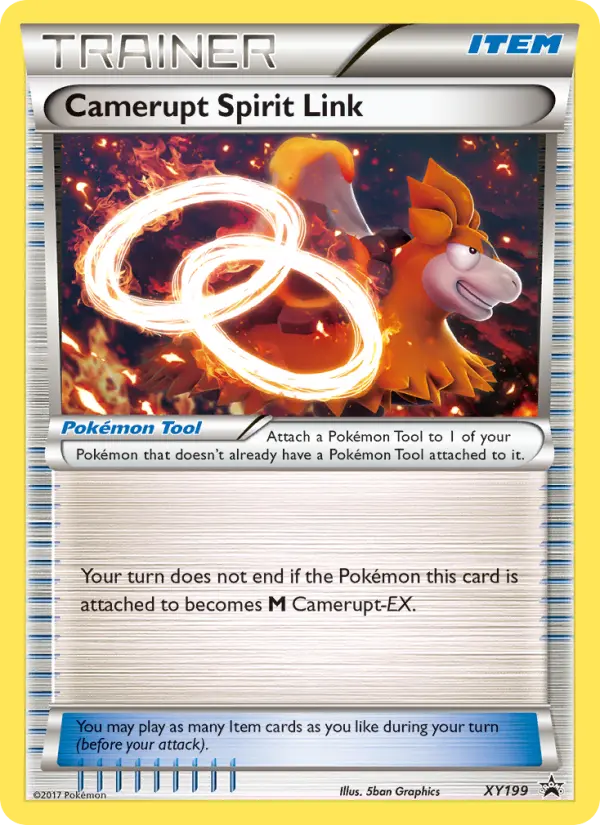 Camerupt Spirit Link XY199 — XY Black Star Promos XY199, Normal finish