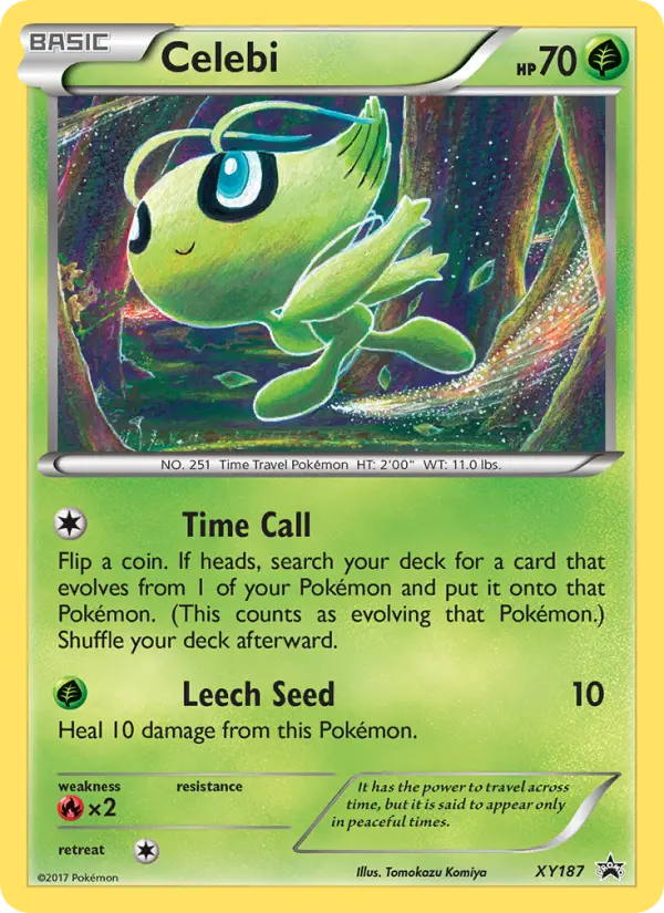 Celebi XY187 — XY Black Star Promos XY187, Holofoil finish