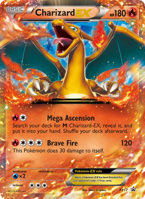 Charizard-EX XY17 card from XY Black Star Promos