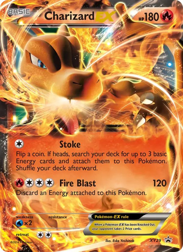 Charizard-EX XY29 card from XY Black Star Promos