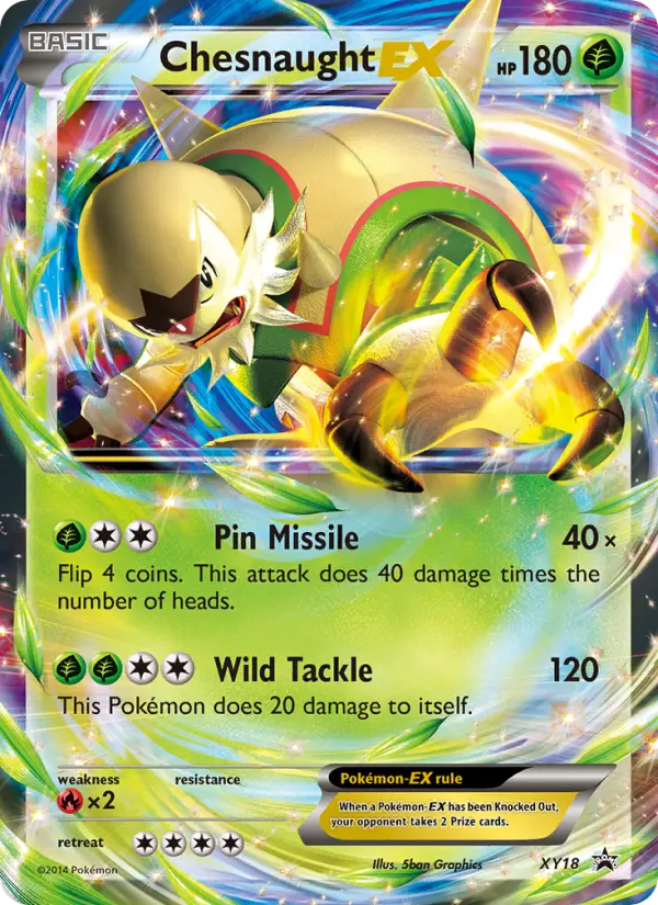 Chesnaught-EX XY18 card from XY Black Star Promos