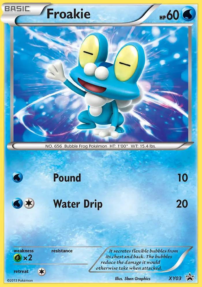 Froakie XY03 card from XY Black Star Promos