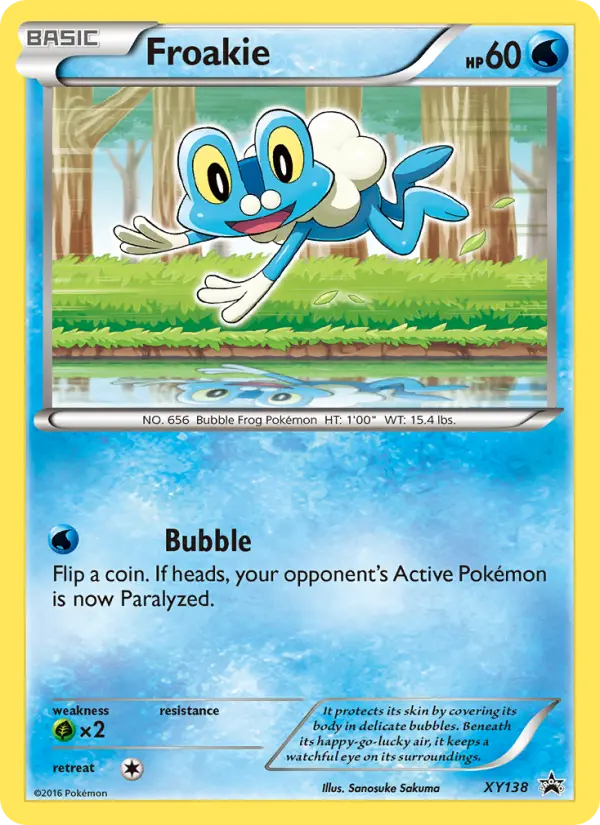 Froakie XY138 — XY Black Star Promos XY138, Holofoil finish