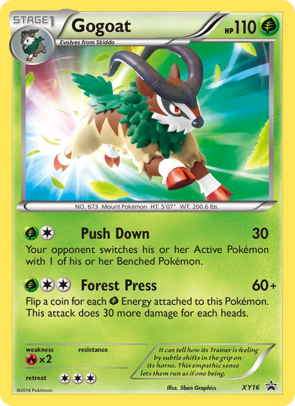 Gogoat XY16 card from XY Black Star Promos