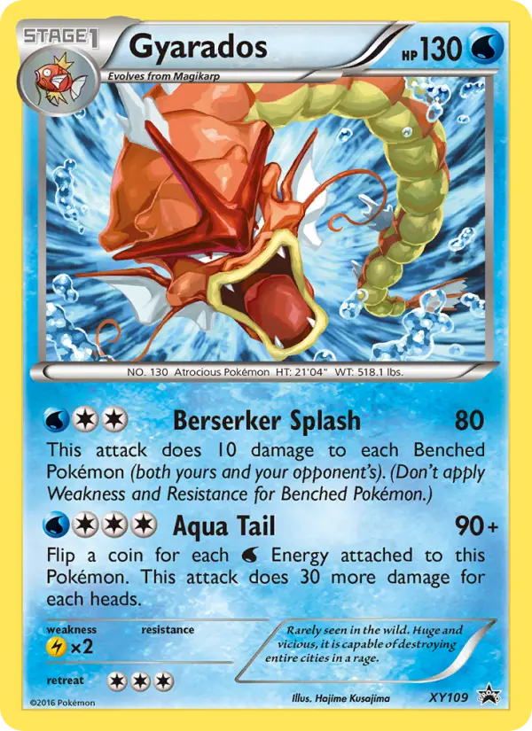 Gyarados XY109 — XY Black Star Promos XY109, Holofoil finish