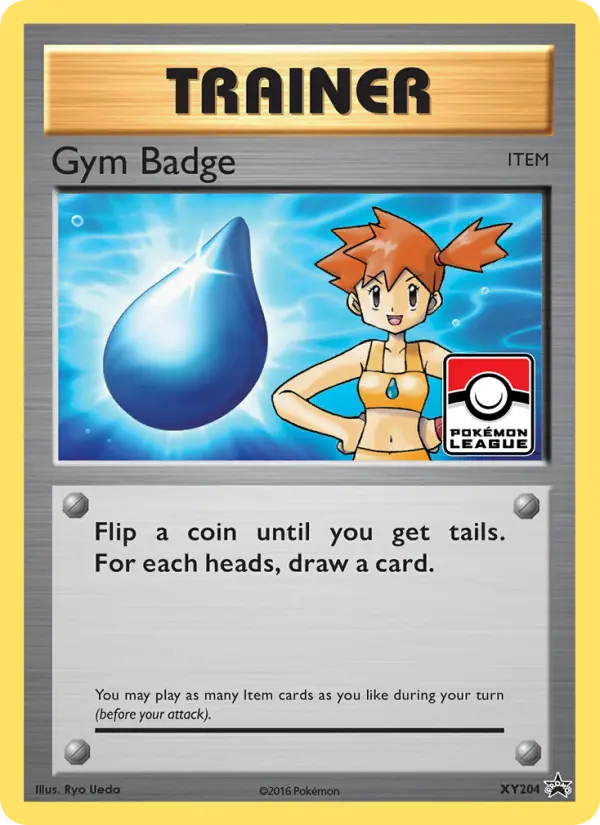 Gym Badge XY204 — XY Black Star Promos XY204, Holofoil finish