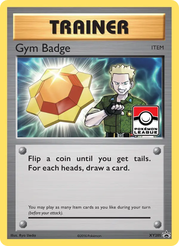 Gym Badge XY205 card from XY Black Star Promos