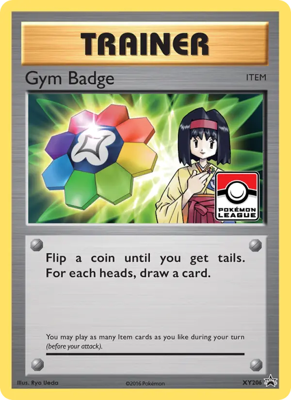 Gym Badge XY206 — XY Black Star Promos XY206, Holofoil finish