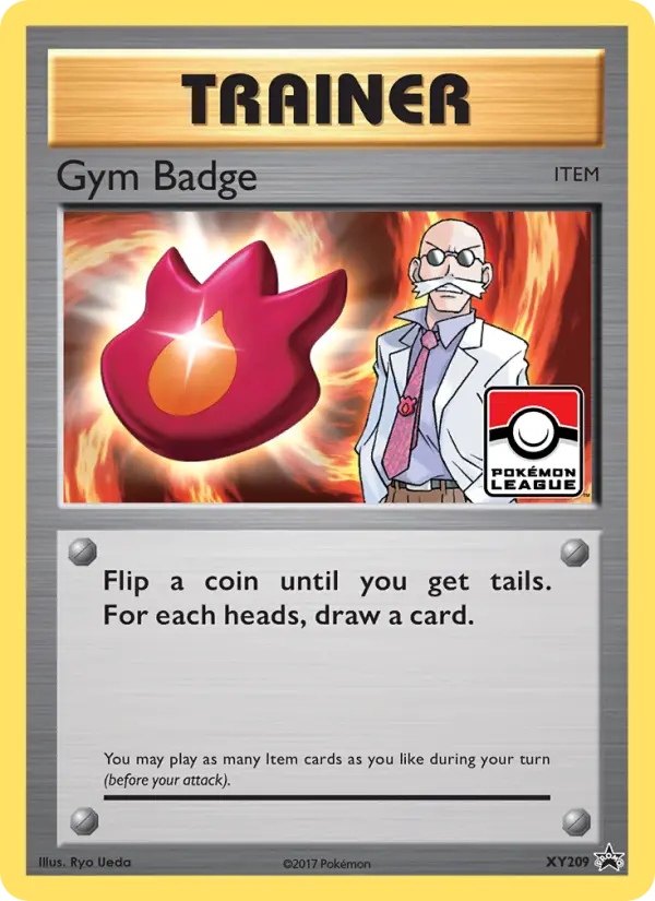 Gym Badge XY209 card from XY Black Star Promos