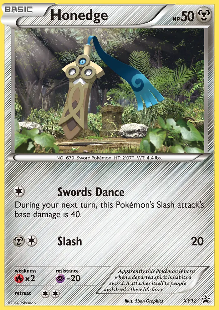 Honedge XY12 card from XY Black Star Promos