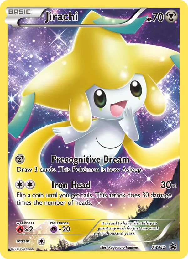 Jirachi XY112 card from XY Black Star Promos