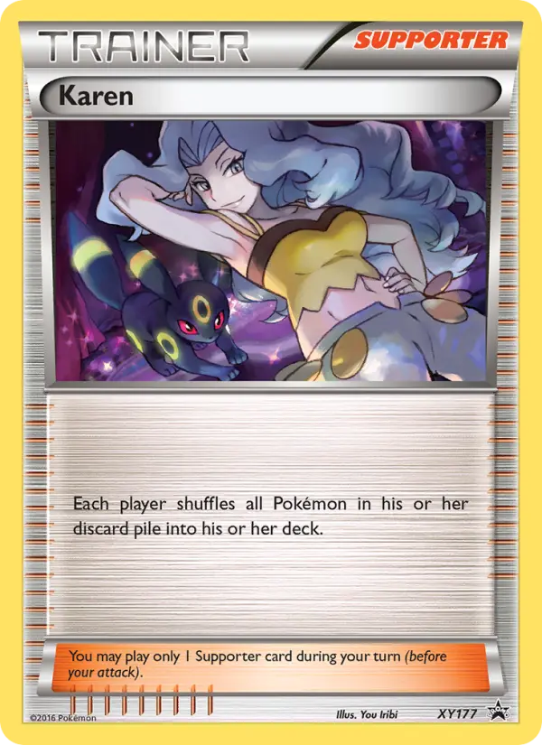 Karen XY177 — XY Black Star Promos XY177, Normal finish
