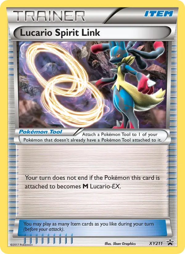 Lucario Spirit Link XY211 — XY Black Star Promos XY211, Normal finish
