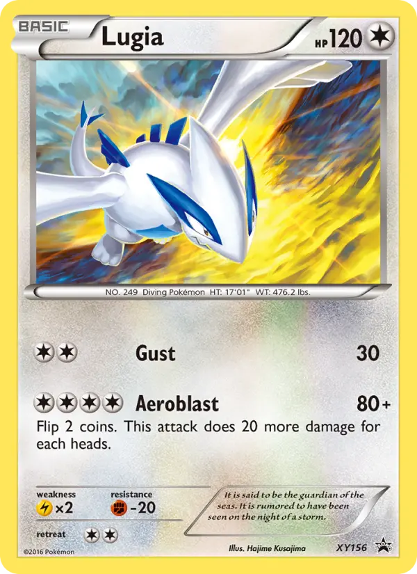 Lugia XY156 — XY Black Star Promos XY156, Holofoil finish