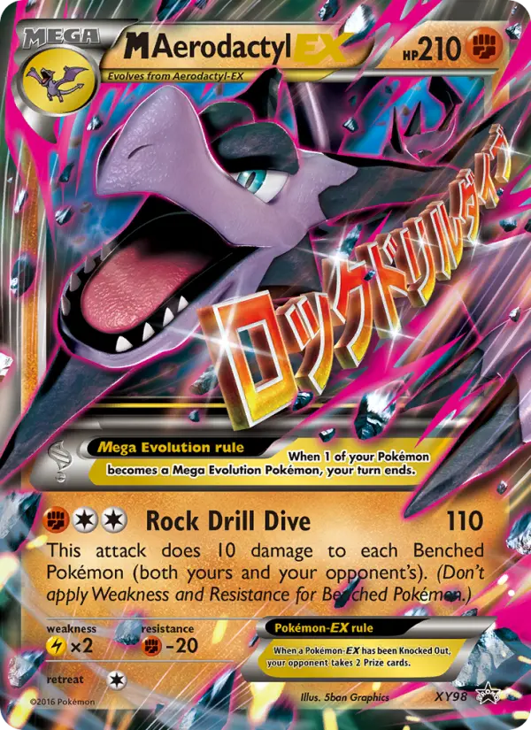 M Aerodactyl-EX XY98 card from XY Black Star Promos
