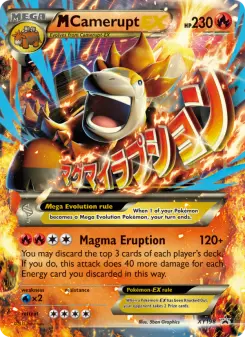 M Camerupt-EX — XY Black Star Promos #XY198