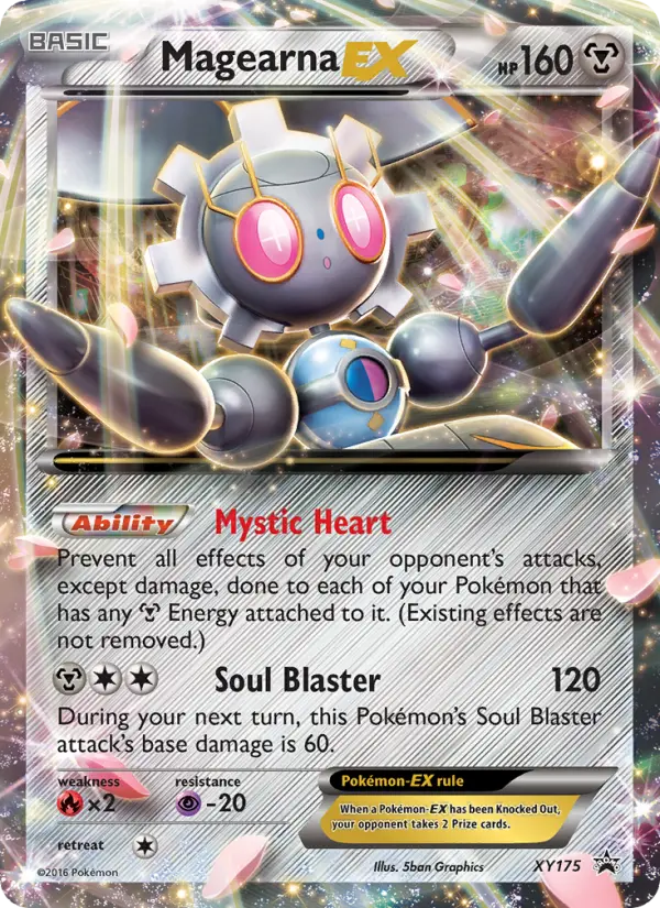 Magearna-EX XY175 — XY Black Star Promos XY175, Holofoil finish